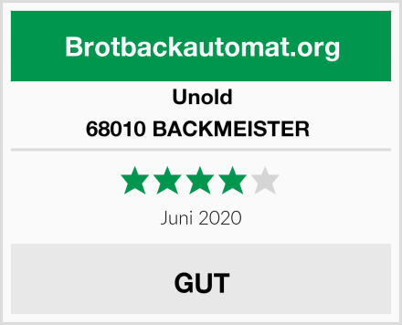 Unold 68010 BACKMEISTER  Test