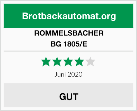 ROMMELSBACHER BG 1805/E Test