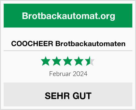  COOCHEER Brotbackautomaten Test