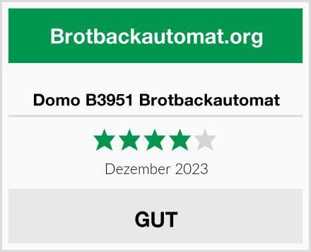  Domo B3951 Brotbackautomat Test