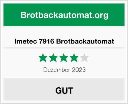 Imetec 7916 Brotbackautomat Test