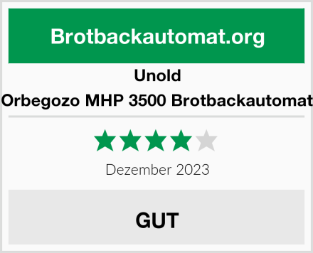 Unold Orbegozo MHP 3500 Brotbackautomat Test