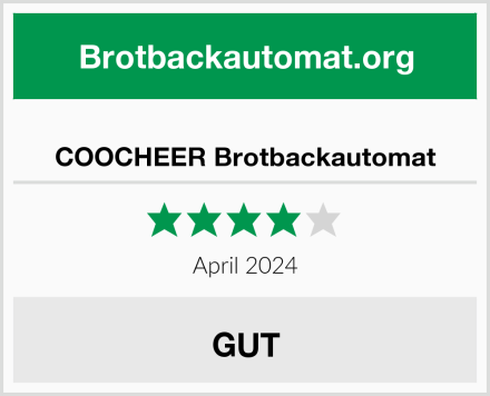  COOCHEER Brotbackautomat Test